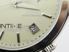 Calatrava 5296G SS ZF 1:1 Best Edition Ivory Dial On Black Leather Strap 324CS (Free box)