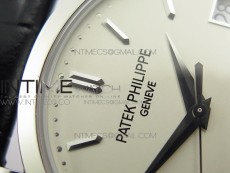 Calatrava 5296G SS ZF 1:1 Best Edition Ivory Dial On Black Leather Strap 324CS (Free box)