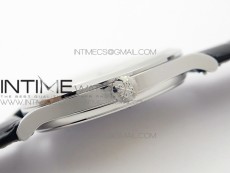 Calatrava 5296G SS ZF 1:1 Best Edition Ivory Dial On Black Leather Strap 324CS (Free box)