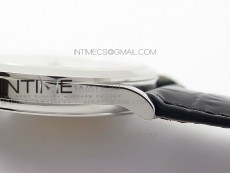 Calatrava 5296G SS ZF 1:1 Best Edition Ivory Dial On Black Leather Strap 324CS (Free box)