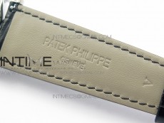 Calatrava 5296G SS ZF 1:1 Best Edition Ivory Dial On Black Leather Strap 324CS (Free box)