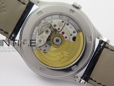 Calatrava 5296G SS ZF 1:1 Best Edition Ivory Dial On Black Leather Strap 324CS (Free box)