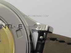 Calatrava 5296G SS ZF 1:1 Best Edition Ivory Dial On Black Leather Strap 324CS (Free box)