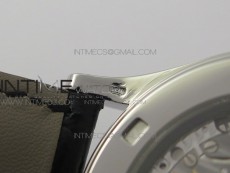 Calatrava 5296G SS ZF 1:1 Best Edition Ivory Dial On Black Leather Strap 324CS (Free box)