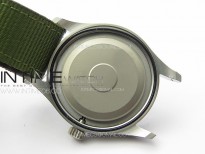 Pilot Mark SS M+ 1:1 Best Edition Black Dial on Green Nylon Strap A2892 to Cal.35111