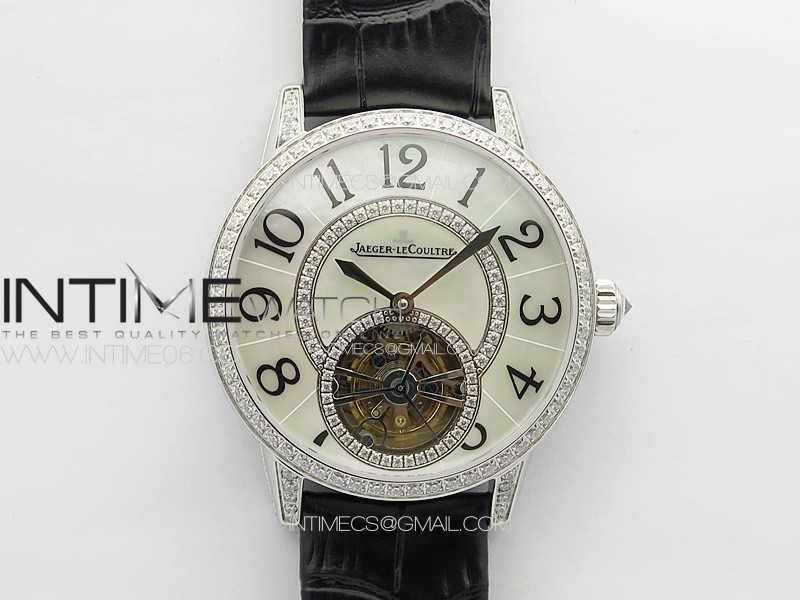 Rendez-Vous Tourbillon SS RMSF Best Edition White Dial on Black Leather Strap