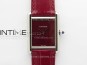 Tank Louis Ladies 25mm SS 8848F 1:1 Best Edition Red Dial on Red Leather Strap Ronda Quartz