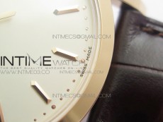 Calatrava 5296R RG ZF 1:1 Best Edition Ivory Dial On Brown Leather Strap 324CS (Free box)