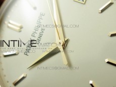 Calatrava 5296R RG ZF 1:1 Best Edition Ivory Dial On Brown Leather Strap 324CS (Free box)