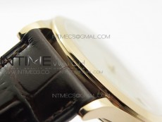 Calatrava 5296R RG ZF 1:1 Best Edition Ivory Dial On Brown Leather Strap 324CS (Free box)