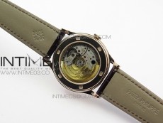 Calatrava 5296R RG ZF 1:1 Best Edition Ivory Dial On Brown Leather Strap 324CS (Free box)