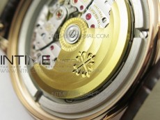 Calatrava 5296R RG ZF 1:1 Best Edition Ivory Dial On Brown Leather Strap 324CS (Free box)