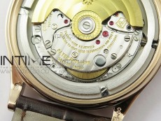 Calatrava 5296R RG ZF 1:1 Best Edition Ivory Dial On Brown Leather Strap 324CS (Free box)