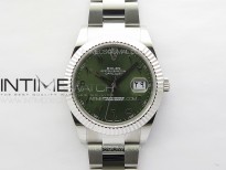 DateJust 41 126334 SS GMF 1:1 Best Edition Green Dial Arabic Markers on Oyster Bracelet