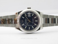 DateJust 41 126334 SS GMF 1:1 Best Edition Blue Fluted Dial on Oyster Bracelet