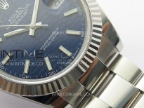 DateJust 41 126334 SS GMF 1:1 Best Edition Blue Fluted Dial on Oyster Bracelet