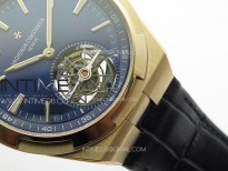 Overseas Tourbillon RG BBR Best Edition Blue Dial on Blue Leather Strap
