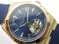 Overseas Tourbillon RG BBR Best Edition Blue Dial on Blue Rubber Strap