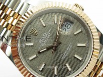DateJust 41 126334 SS/RG GMF 1:1 Best Edition Gray Fluted Dial on SS/RG Jubilee Bracelet