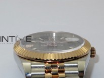 DateJust 41 126334 SS/RG GMF 1:1 Best Edition Gray Fluted Dial on SS/RG Jubilee Bracelet