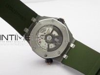 Royal Oak Offshore Diver 15720 BF Best Edition Green Dial on Green Rubber Strap A3120