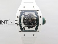 RM055 Real Ceramic Case KUF Best Edition Black Crown on White Rubber Strap MIYOTA8215