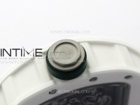 RM055 Real Ceramic Case KUF Best Edition Black Crown on White Rubber Strap MIYOTA8215