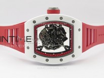 RM055 Real Ceramic Case KUF Best Edition Red Crown on Red Rubber Strap MIYOTA8215