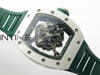 RM055 Real Ceramic Case KUF Best Edition Green Crown on Green Rubber Strap MIYOTA8215