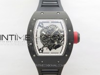 RM055 Forged Carbon Case KUF Best Edition Red Crown on Black Rubber Strap MIYOTA8215