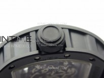 RM055 Real Ceramic Case KUF Best Edition Black Crown on Black Nyloy Strap MIYOTA8215