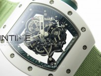 RM055 Real Ceramic Case KUF Best Edition Green Crown on Green Nylon Strap MIYOTA8215