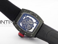 RM055 Real Forged Carbon Case KUF Best Edition Red Crown on Black Nyloyn Strap MIYOTA8215