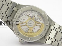 Pre Order: Royal Oak 41mm 15500 SS APSF 1:1 Best Edition Silver Textured Dial on SS Bracelet A4302 Super Clone