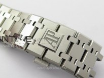 Pre Order: Royal Oak 41mm 15500 SS APSF 1:1 Best Edition Black Textured Dial on SS Bracelet A4302 Super Clone