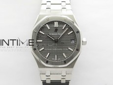Pre Order: Royal Oak 41mm 15500 SS APSF 1:1 Best Edition Gray Textured Dial on SS Bracelet A4302 Super Clone