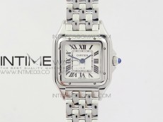 Panthère Secrete Ladies 22mm SS GF 1:1 Best Edition White Dial on SS Bracelet Ronda Quartz