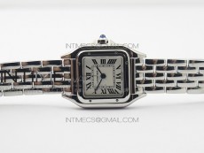Panthère Secrete Ladies 22mm SS GF 1:1 Best Edition White Dial on SS Bracelet Ronda Quartz