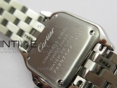 Panthère Secrete Ladies 22mm SS GF 1:1 Best Edition White Dial on SS Bracelet Ronda Quartz