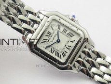 Panthère Secrete Ladies 27mm SS GF 1:1 Best Edition White Dial on SS Bracelet Ronda Quartz