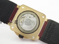 BR 03-92 Diver Bronze B12 1:1 Best Edition Brown Dial on Brown Leather Strap MIYOTA 9015 (Free Rubber Strap)