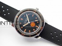 Fifty Fathoms 5008E 40mm SS GSF 1:1 Best Edition Black Dial on Black Rubber Strap A1151