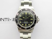 Vintage Submariner 5513 No Date SS B12 Best Edition Black Dial on SS Bracelet A2836 (Style2)