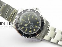 Vintage Submariner 5513 No Date SS B12 Best Edition Black Dial on SS Bracelet A2836 (Style4)