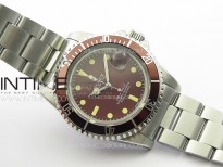 Vintage Submariner 1680 SS JKF Best Edition Tropical Red Dial on SS Bracelet