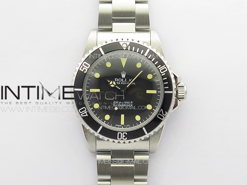 Vintage Submariner 1680 No Date SS JKF Best Edition Black Dial on SS Bracelet (Style1) A2836