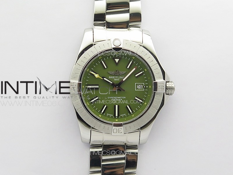 Avenger Automatic 43mm SS B50 Best Edition Green Dial on SS Bracelet A2824