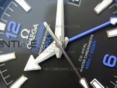 Planet Ocean 45.5mm Deep Black Real Ceramic (Blue) VSF 1:1 Best Edition on Black Nylon Strap A8906 Super Clone