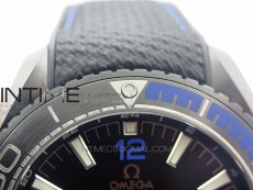 Planet Ocean 45.5mm Deep Black Real Ceramic (Blue) VSF 1:1 Best Edition on Black Nylon Strap A8906 Super Clone