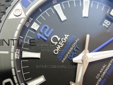 Planet Ocean 45.5mm Deep Black Real Ceramic (Blue) VSF 1:1 Best Edition on Black Nylon Strap A8906 Super Clone
